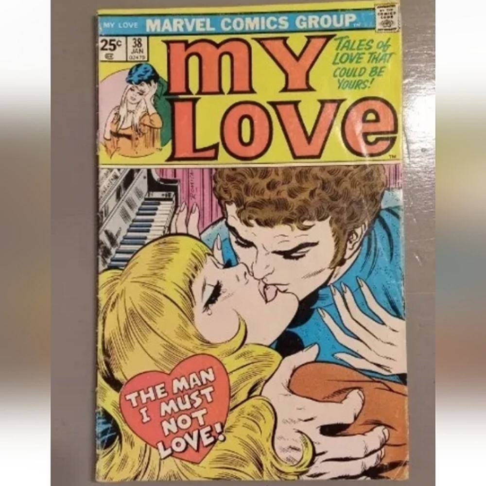 Vintage 1976 My Love #38 DC Comics Romance Comic Book-John Romita cover
